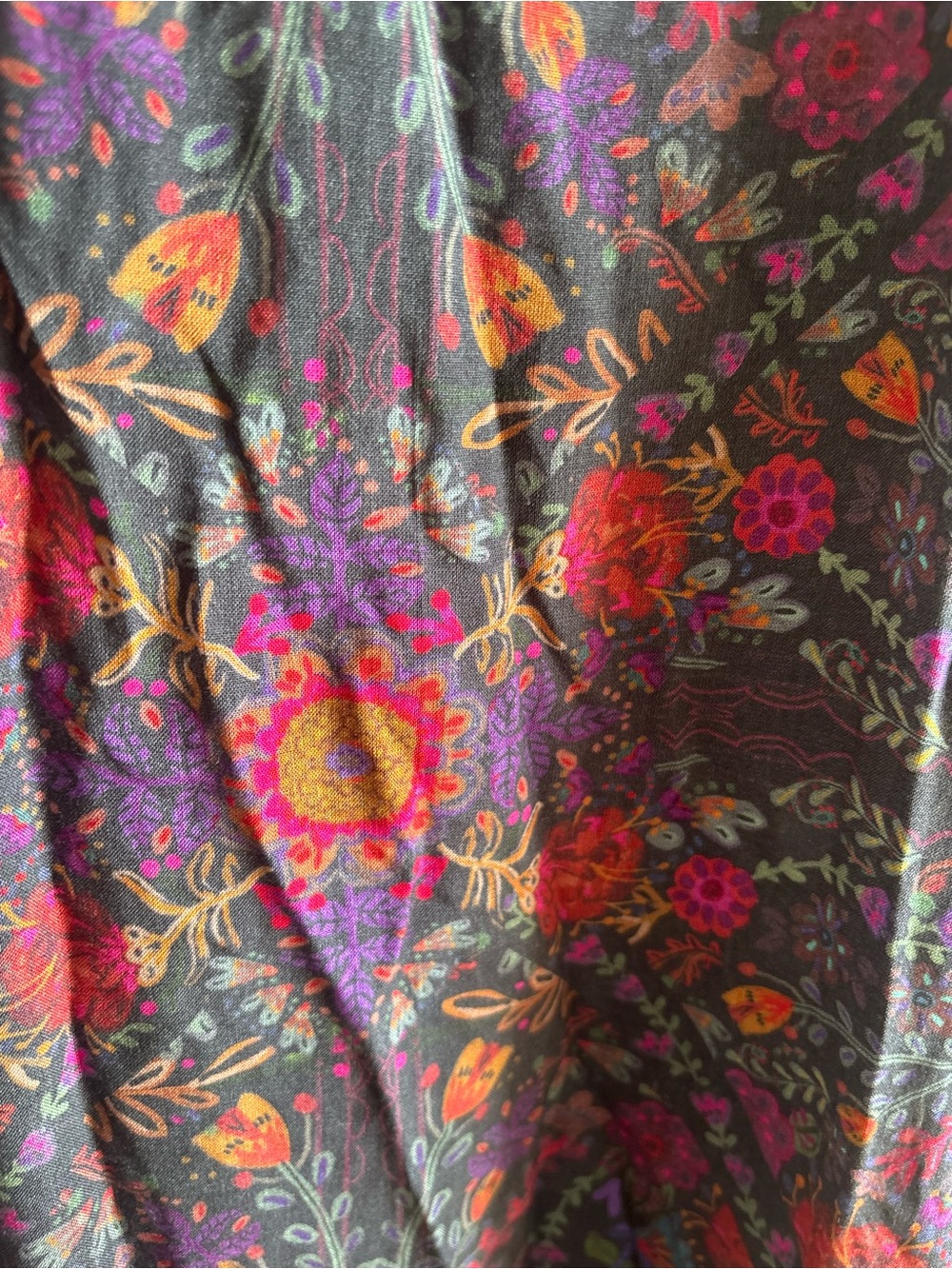 NATURAL LIFE Floral Paisley Maxi Dress in Purple and Pink - Picture 6 of 7